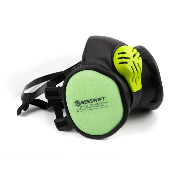 Beeswift FFABEK1P3 Maintenance Free Half Mask — Black/Green